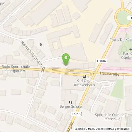 Standortübersicht der Tankstelle Stadtwerke Stuttgart GmbH in 70190 Stuttgart