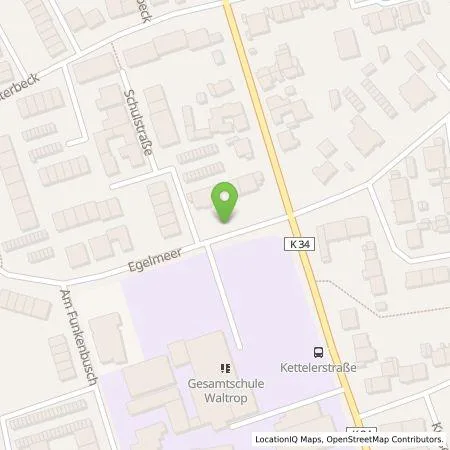 Standortübersicht der Tankstelle Westenergie Metering GmbH in 45731 Waltrop