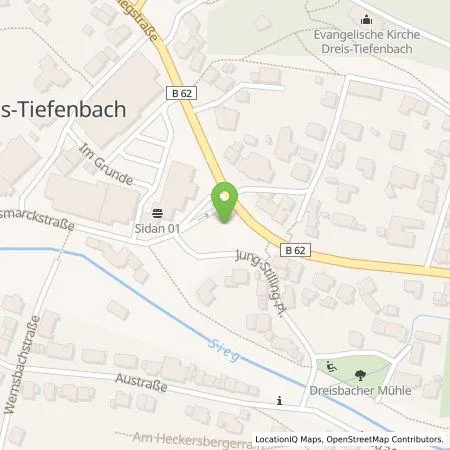 Standortübersicht der Tankstelle Westenergie Metering GmbH in 57250 Netphen