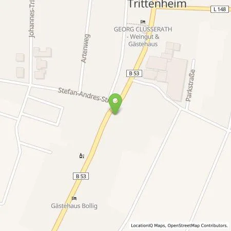 Standortübersicht der Tankstelle Westenergie Metering GmbH in 54349 Trittenheim