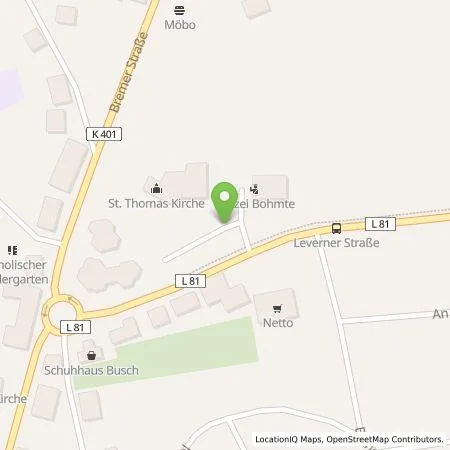 Standortübersicht der Tankstelle Westenergie Metering GmbH in 49163 Bohmte