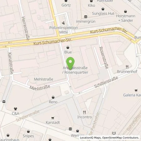 Standortübersicht der Tankstelle enercity AG in 30159 Hannover