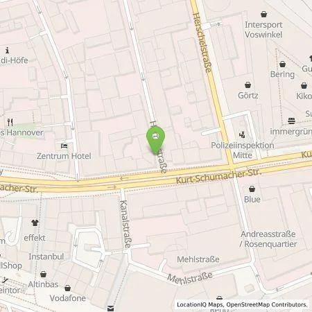 Standortübersicht der Tankstelle enercity AG in 30159 Hannover