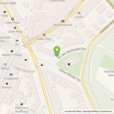 Standortübersicht der Tankstelle enercity AG in 30163 Hannover