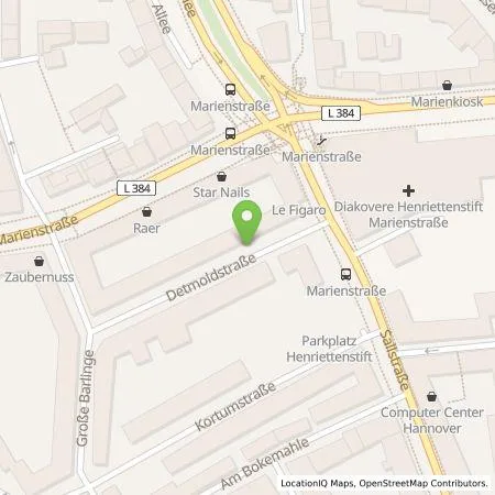 Standortübersicht der Tankstelle enercity AG in 30171 Hannover