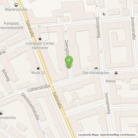 Standortübersicht der Tankstelle enercity AG in 30171 Hannover