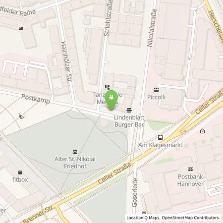 Standortübersicht der Tankstelle enercity AG in 30159 Hannover