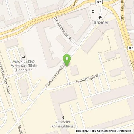 Standortübersicht der Tankstelle enercity AG in 30449 Hannover