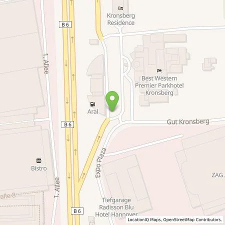 Standortübersicht der Tankstelle enercity AG in 30439 Hannover