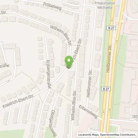 Standortübersicht der Tankstelle Stadtwerke Stuttgart GmbH in 70191 Stuttgart