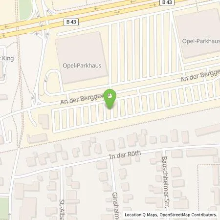 Standortübersicht der Tankstelle Energieservice Rhein-Main GmbH in 65428 Rüsselsheim am Main