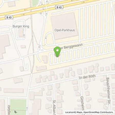 Standortübersicht der Tankstelle Energieservice Rhein-Main GmbH in 65428 Rüsselsheim am Main