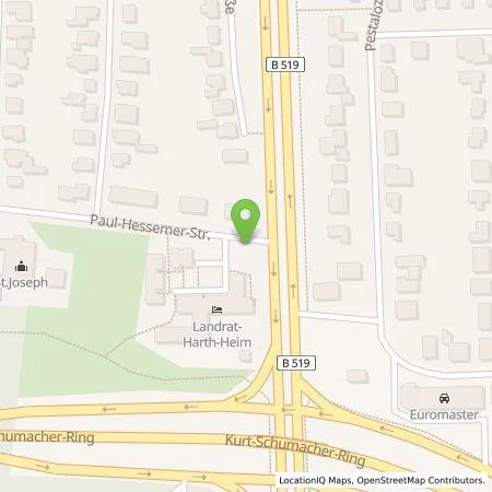 Standortübersicht der Tankstelle Stadtwerke Rüsselsheim GmbH in 65428 Rüsselsheim am Main