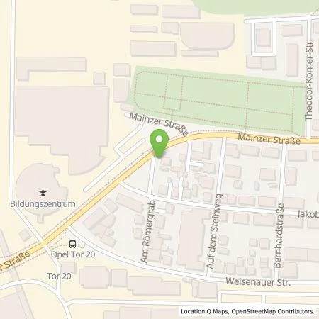 Standortübersicht der Tankstelle Stadtwerke Rüsselsheim GmbH in 65428 Rüsselsheim am Main