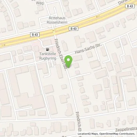 Standortübersicht der Tankstelle Stadtwerke Rüsselsheim GmbH in 65428 Rüsselsheim am Main