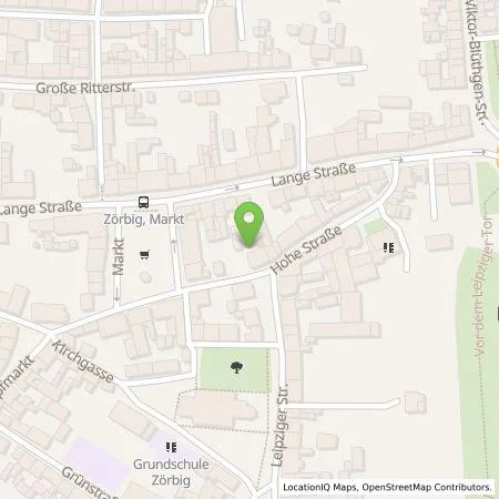 Standortübersicht der Tankstelle Köthen Energie GmBH in 06780 Zörbig