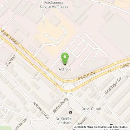 Standortübersicht der Tankstelle ALDI SÜD in 70327 Stuttgart