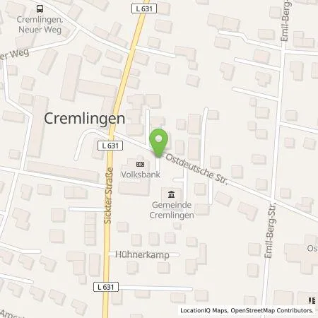 Standortübersicht der Tankstelle Avacon AG in 38162 Cremlingen