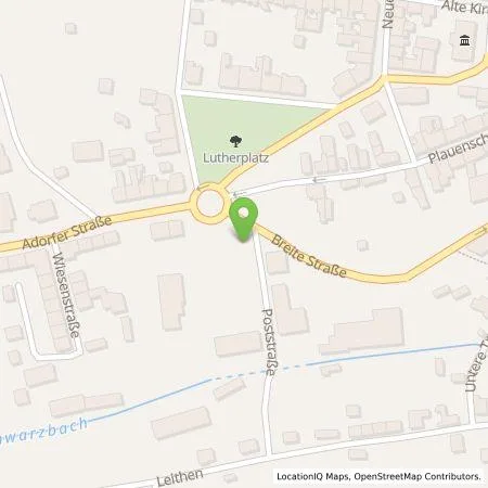 Standortübersicht der Tankstelle Andreas Meissner e.K. in 08258 Markneukirchen