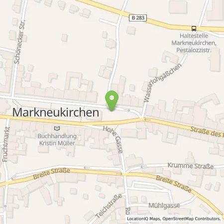 Standortübersicht der Tankstelle GK Software SE in 08258 Markneukirchen