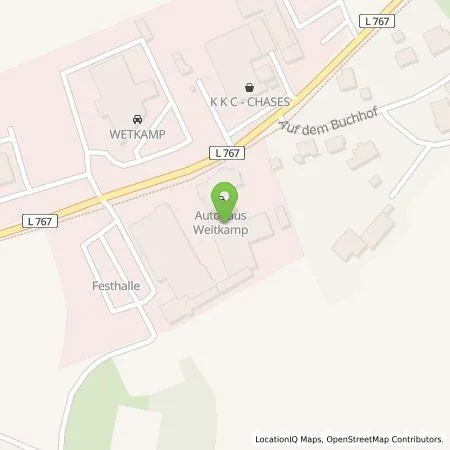 Standortübersicht der Tankstelle Autohaus Weitkamp GmbH & Co. KG in 32351 Stemwede-Levern