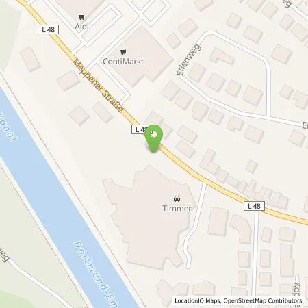 Standortübersicht der Tankstelle Autohaus Timmer GmbH in 49808 Lingen (Ems)