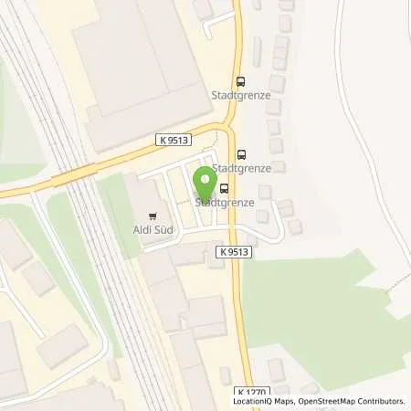 Standortübersicht der Tankstelle ALDI SÜD in 70329 Stuttgart (Obertürkheim)