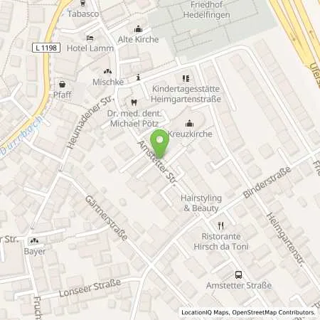 Standortübersicht der Tankstelle Stadtwerke Stuttgart GmbH in 70329 Stuttgart