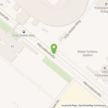 Standortübersicht der Tankstelle EnBW mobility+ AG und Co.KG in 70372 Stuttgart