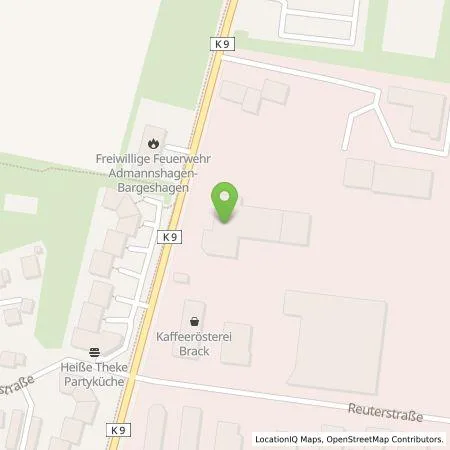 Standortübersicht der Tankstelle Nutzfahrzeuge Bargeshagen GmbH in 18211 Admannshagen-Bargeshagen