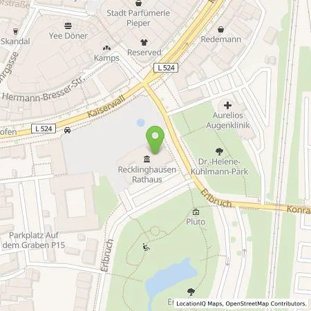 Standortübersicht der Tankstelle Stadtwerke Recklinghausen GmbH in 45657 Recklinghausen