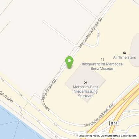 Standortübersicht der Tankstelle Mercedes- Benz AG - Niederlassung Stuttgart in 70372 Stuttgart