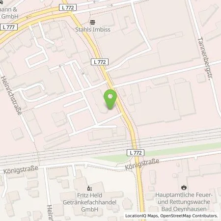 Standortübersicht der Tankstelle Erenja AG & Co. KG in 32547 Bad Oeynhausen