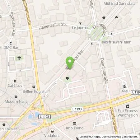 Standortübersicht der Tankstelle Stadtwerke Stuttgart GmbH in 70372 Stuttgart