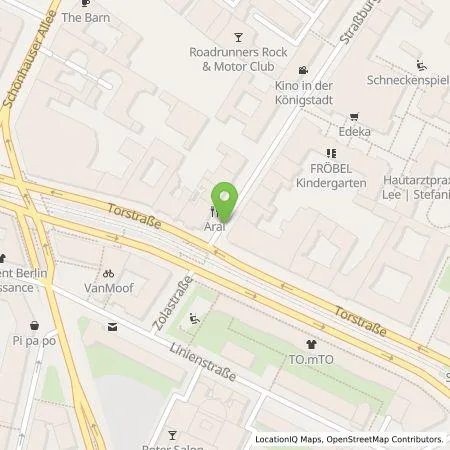 Standortübersicht der Tankstelle Berliner Stadtwerke KommunalPartner GmbH in 10405 Berlin
