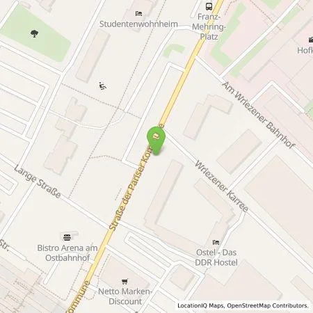 Standortübersicht der Tankstelle Berliner Stadtwerke KommunalPartner GmbH in 10243 Berlin