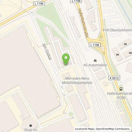 Standortübersicht der Tankstelle Mercedes-Benz AG in 70329 Stuttgart