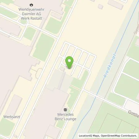 Standortübersicht der Tankstelle Mercedes-Benz AG in 76437 Rastatt