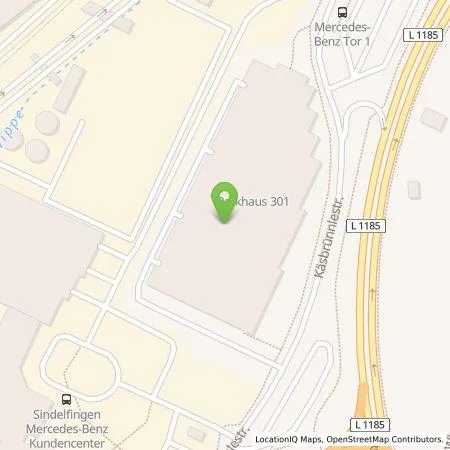 Standortübersicht der Tankstelle Mercedes-Benz AG in 71063 Sindelfingen