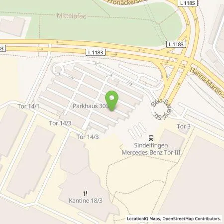 Standortübersicht der Tankstelle Mercedes-Benz AG in 71063 Sindelfingen