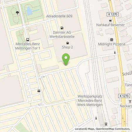 Standortübersicht der Tankstelle Mercedes-Benz AG in 73733 Esslingen am Neckar
