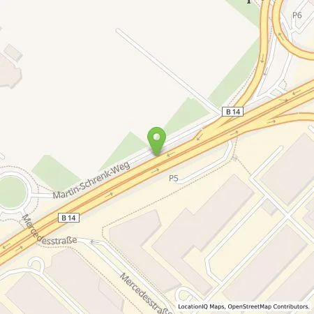 Standortübersicht der Tankstelle Mercedes-Benz AG in 70372 Stuttgart