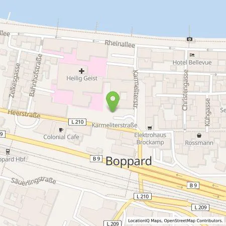 Standortübersicht der Tankstelle Mer Germany GmbH in 56154 Boppard