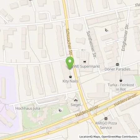 Standortübersicht der Tankstelle eze.network GmbH in 70437 Stuttgart