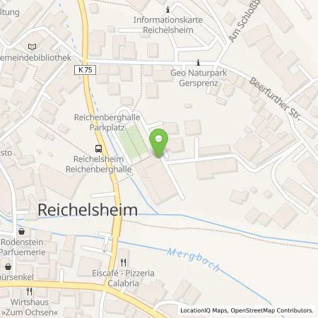 Standortübersicht der Tankstelle Entega Plus GmbH in 64385 Reichelsheim (Odenwald)