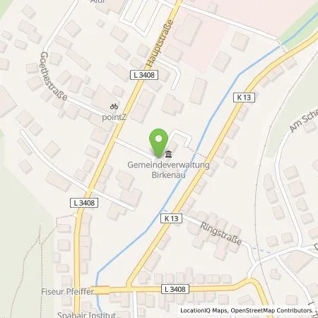 Standortübersicht der Tankstelle Entega Plus GmbH in 69488 Birkenau