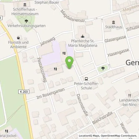 Standortübersicht der Tankstelle Entega Plus GmbH in 64579 Gernsheim