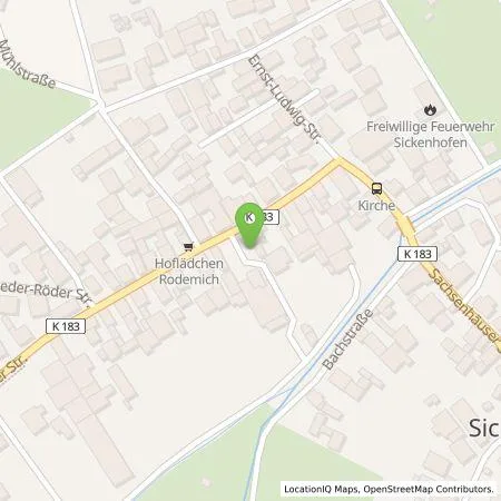 Standortübersicht der Tankstelle Entega Plus GmbH in 64832 Babenhausen