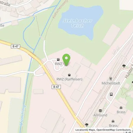 Standortübersicht der Tankstelle Entega Plus GmbH in 64720 Michelstadt