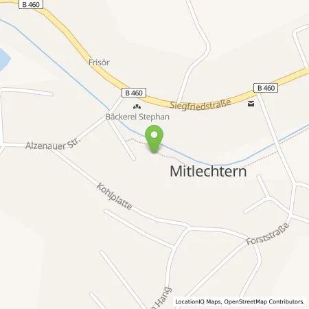 Standortübersicht der Tankstelle Entega Plus GmbH in 64668 Rimbach